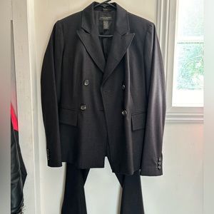 Banana Republic grey wool suit